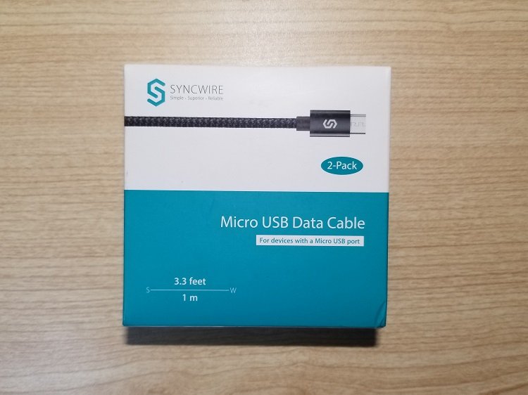 マイクロUSBケーブル Syncwire Micro USBケーブル 1m